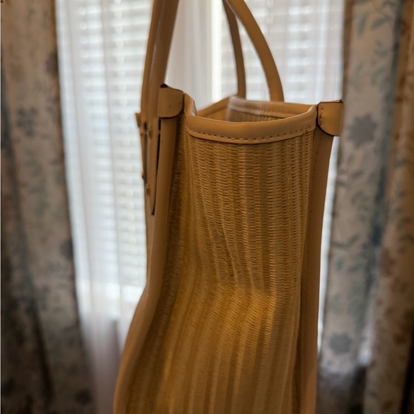 kate spade Cream Straw Tote with Red Ladybug Motif - Picture 3 of 6